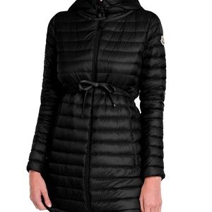 Moncler - Barbel Fit & Flare Hooded Down Parka, Black (Size 4/L)